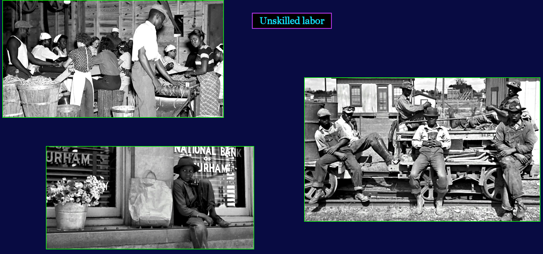 Black unemployment, 1940s